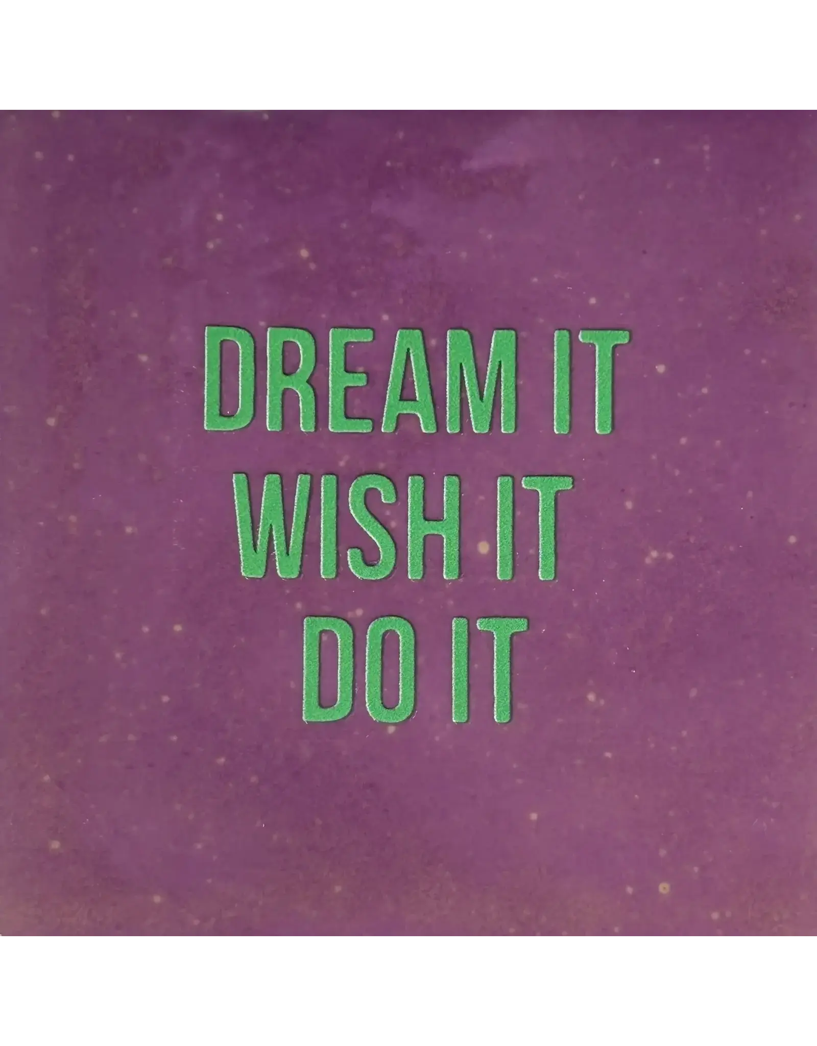 Yett Tegeltje - Dream it, Wish it, Do it, Lila/Mint - 10x10