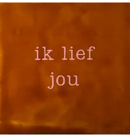Yett Tegeltje - Ik lief jou, Terra/Zalm - 10x10