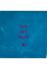 Yett Tegeltje - Pluk het geluk, Lichtblauw/Roze - 10x10