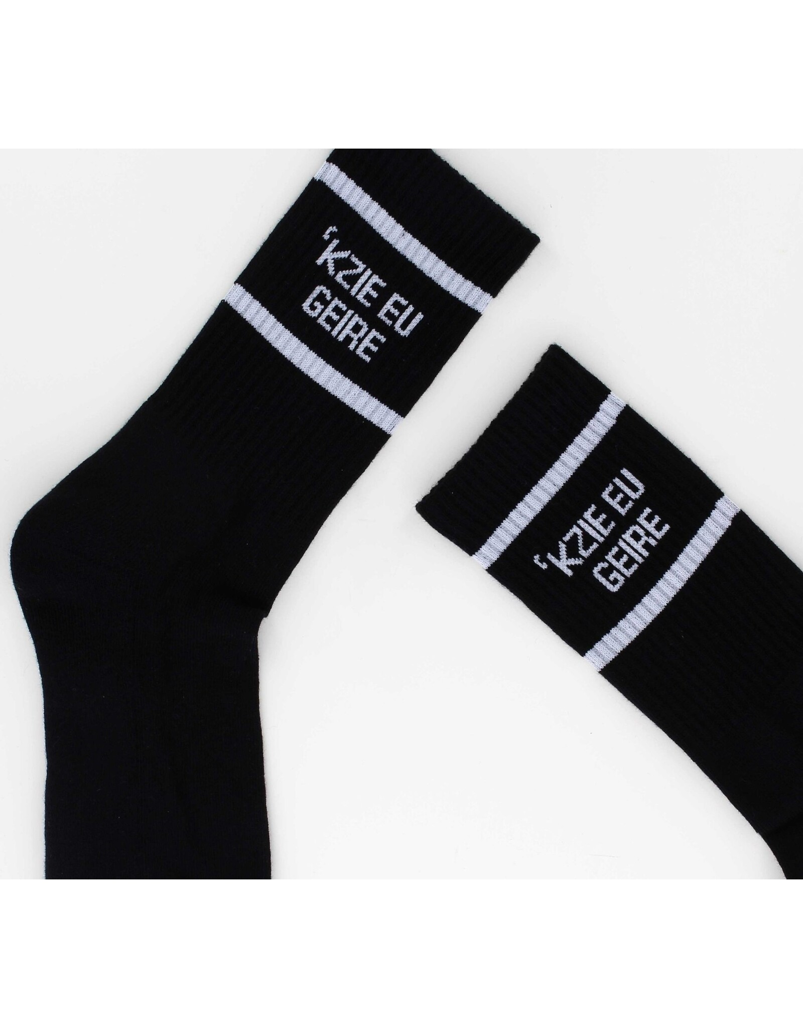 Sock The City Gentse sokken - 'kzie eu geire, Zwart - Katoen - One size