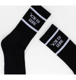 Sock The City Gentse sokken - 'kzie eu geire, Zwart - Katoen - One size