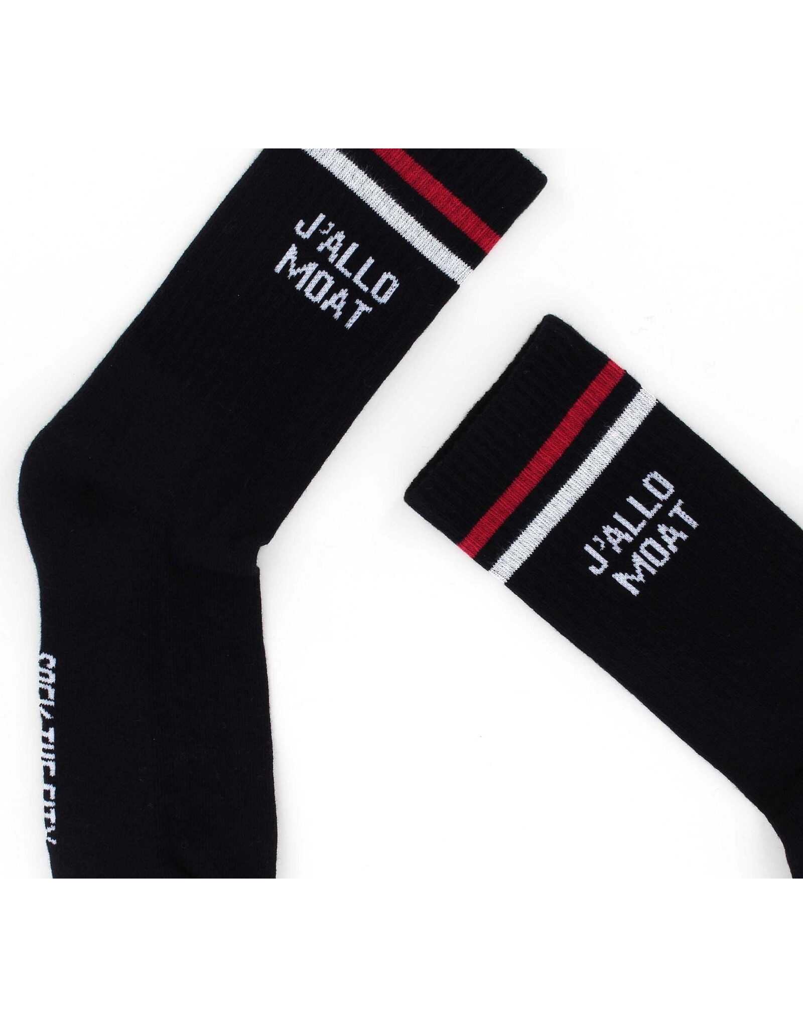 Sock The City Gentse sokken - J'allo moat, Retro Zwart - Katoen - One size