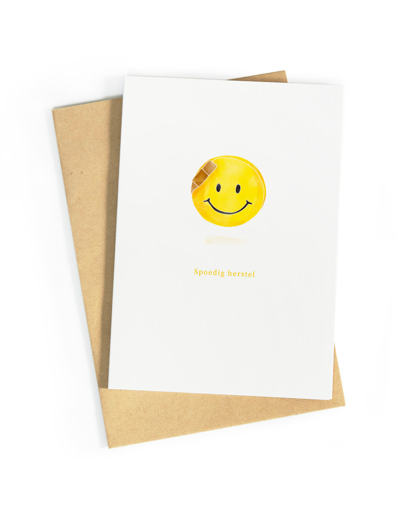 Studio Zwoane Wenskaart - Spoedig herstel - Dubbele kaart + Envelop