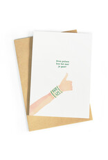 Studio Zwoane Wenskaart - Even Polsen - Dubbele kaart + Envelop