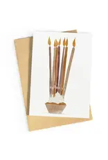 Studio Zwoane Wenskaart - Hooray Kaarsjes - Dubbele kaart + Envelop