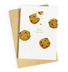 Studio Zwoane Wenskaart - Hip hip hooray! Party time! - Dubbele kaart + Envelop