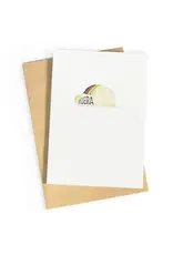 Studio Zwoane Wenskaart - Koerspet, Hoera - Dubbele kaart + Envelop