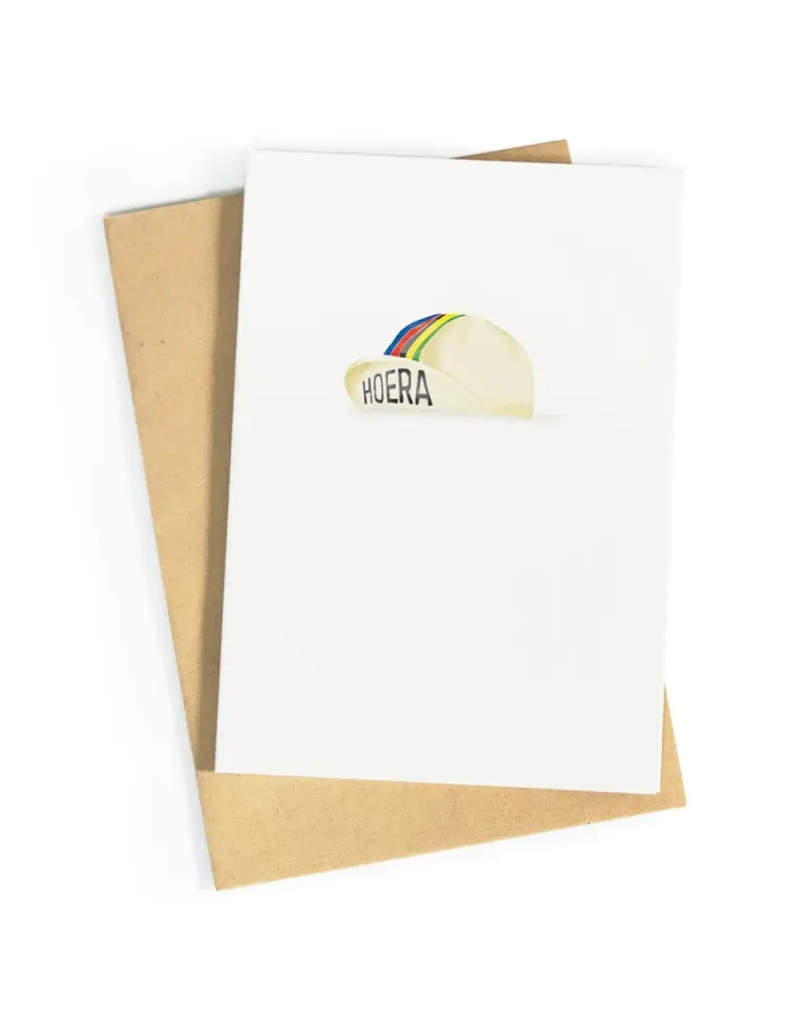 Studio Zwoane Wenskaart - Koerspet, Hoera - Dubbele kaart + Envelop