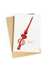 Studio Zwoane Wenskaart - Niet te vroeg pieken hé - Dubbele kaart + Envelop