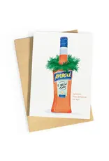 Studio Zwoane Wenskaart - Kerst - Aperolé e nieuw joar - Dubbele kaart + Envelop