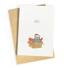 Studio Zwoane Wenskaart - Merry Whatever - Dubbele kaart + Envelop