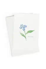 Studio Zwoane Wenskaart - Vergeet me nietje, Veel sterkte  - Dubbele kaart + Envelop