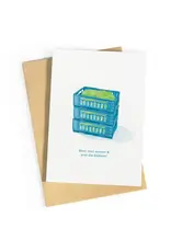 Studio Zwoane Wenskaart - Slabakken, Heel veel succes! - Dubbele kaart + Envelop