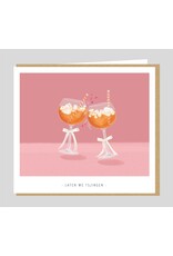 Studio Mie Wenskaart - Laten we tsjingen - 12,5 x 14 cm