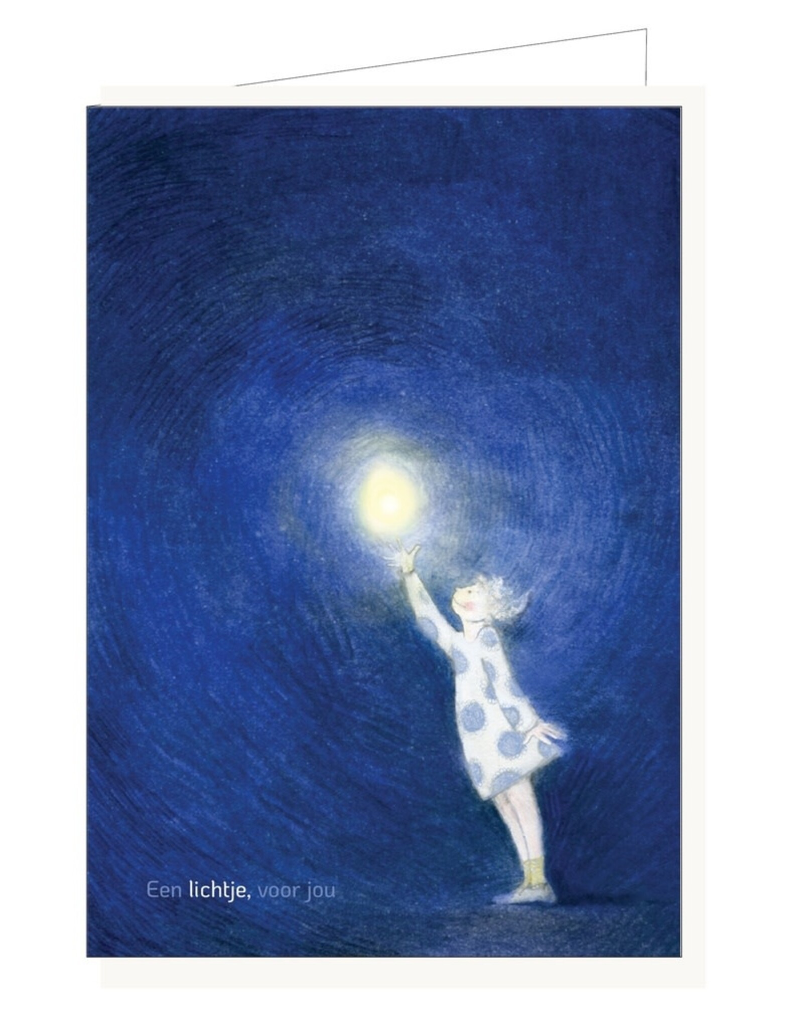 Lieve Claesen Wenskaart - Een lichtje voor jou - Dubbele kaart + Envelop