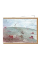 Lieve Claesen Wenskaart - Hartjeveld - Dubbele kaart + Envelop