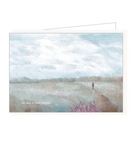 Lieve Claesen Wenskaart - Ver weg en toch dichtbij - Dubbele kaart + Envelop