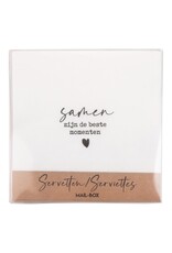 Mail-Box Servetten - Samen zijn de beste momenten - 12,5 x 12,5 cm - 15st
