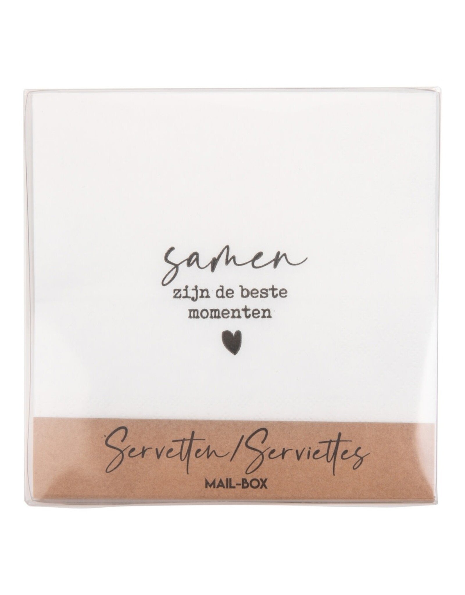 Mail-Box Servetten - Samen zijn de beste momenten - 12,5 x 12,5 cm - 15st