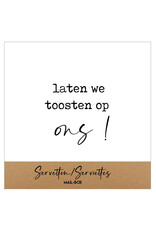Mail-Box Servetten - Laten we toosten op ons - 12,5 x 12,5 cm - 15st