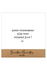 Mail-Box Servetten - Goede voornemens zijn voor volgend jaar - 12,5 x 12,5 cm - 15st