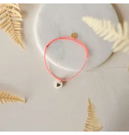 Baubels Armband - Coeur, Fluo rose