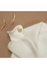 Baubels Pin - Hartje Wit/Goud