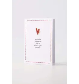 Zusss Wenskaart - Broche, Magische Momenten -  Dubbele kaart + Envelop