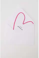 Zusss Wenskaart - Hartje, Gefeliciteerd - Dubbele kaart + Envelop