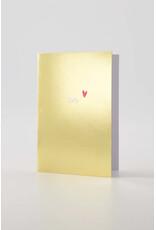 Zusss Wenskaart - Liefs, Goud - Dubbele kaart + Envelop