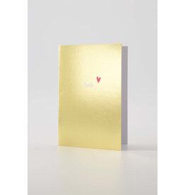 Zusss Wenskaart - Liefs, Goud - Dubbele kaart + Envelop