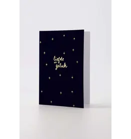 Zusss Wenskaart - Liefde & Geluk, Velvet - Dubbele kaart + Envelop