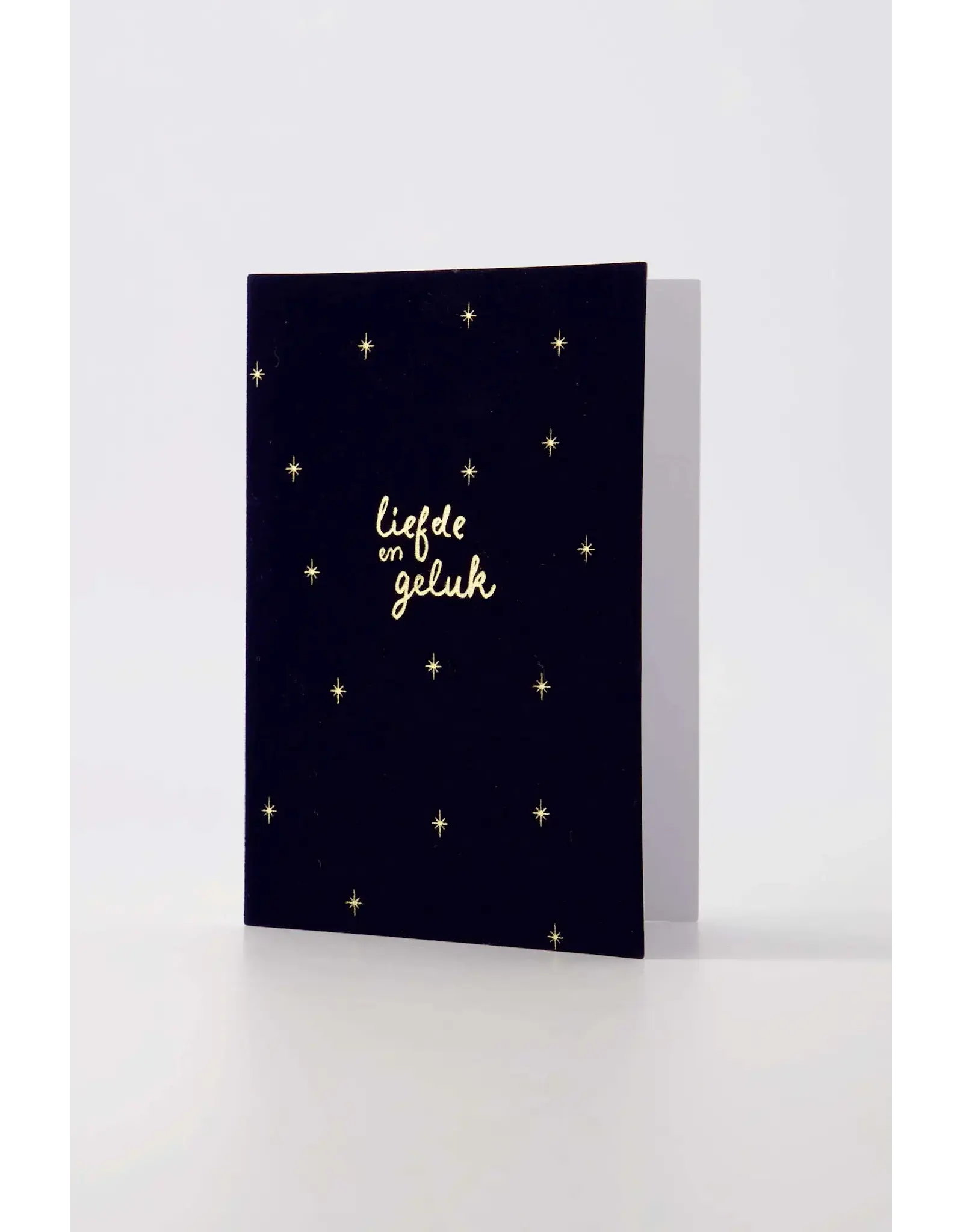 Zusss Wenskaart - Liefde & Geluk, Velvet - Dubbele kaart + Envelop