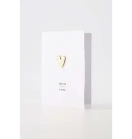 Zusss Wenskaart - Magneet, Jij bent goud waard - Dubbele kaart + Envelop