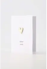 Zusss Wenskaart - Magneet, Jij bent goud waard - Dubbele kaart + Envelop