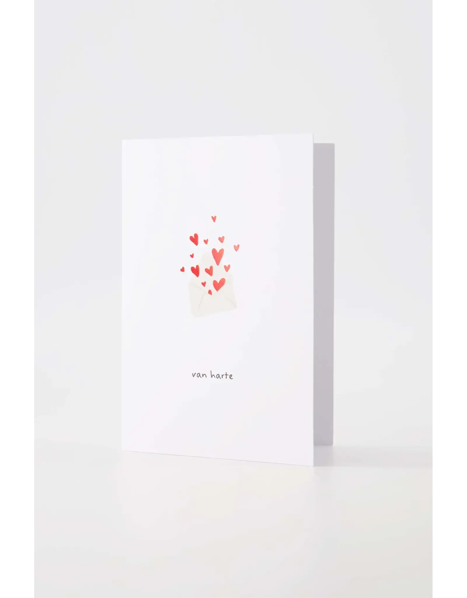 Zusss Wenskaart - Van harte - Dubbele kaart + Envelop