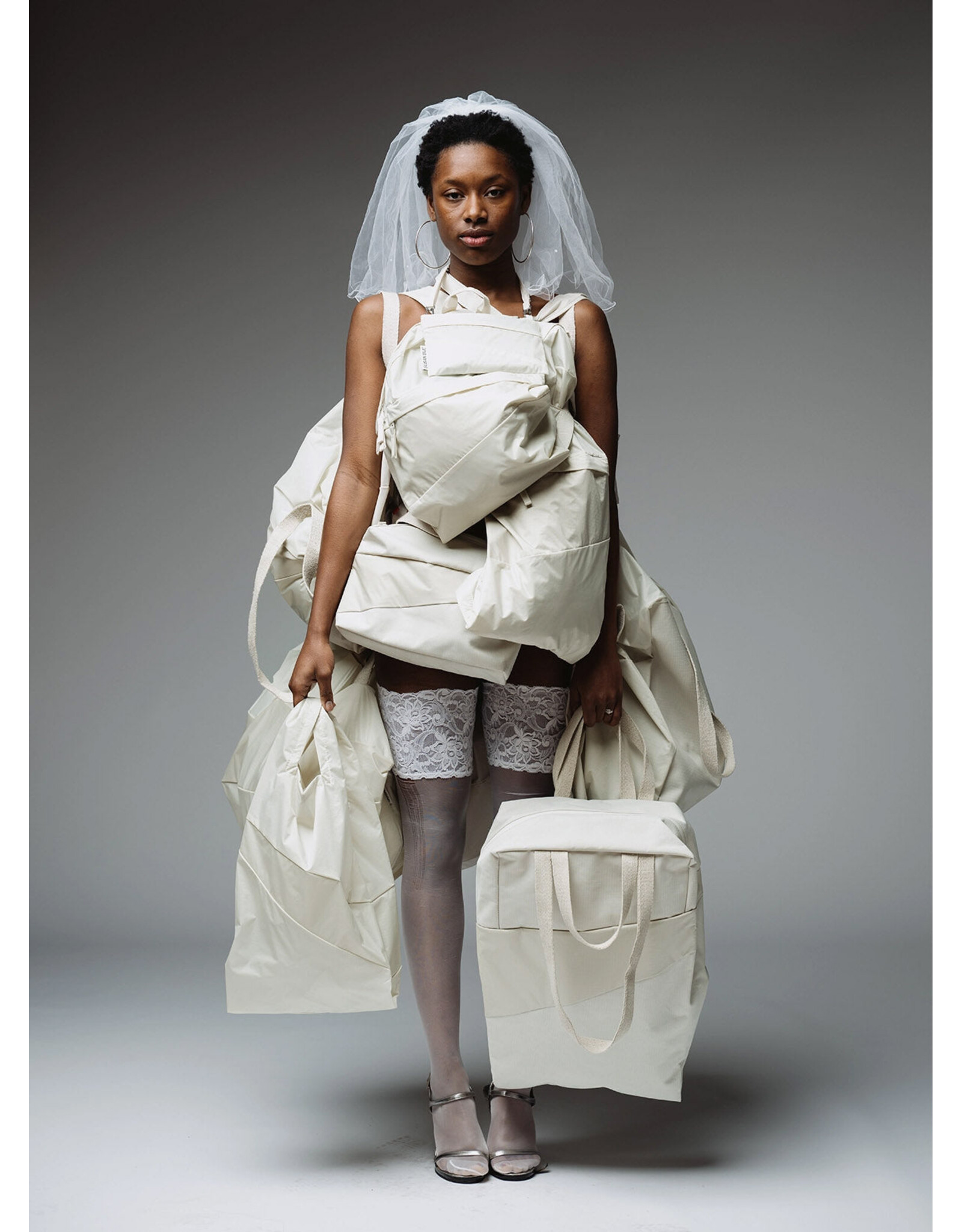 Susan Bijl Shopping bag ZERO L, Cloud - 37,5 x 69 x 34cm