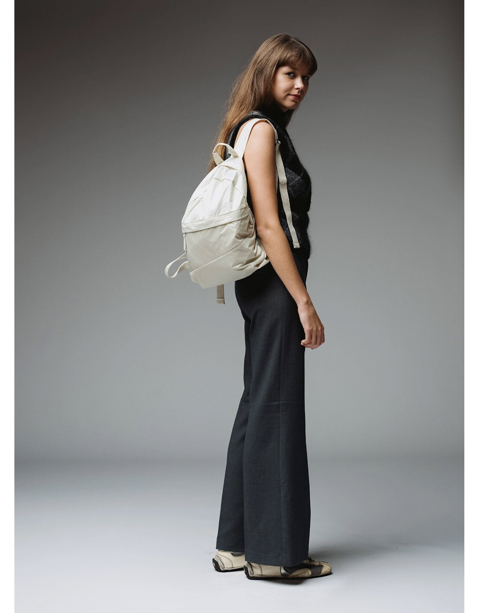 Susan Bijl Foldable Backpack ZERO M, Cloud - 40 x 25 x 10 cm