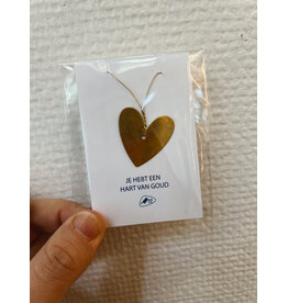 Mus in een Plas Klein gelukje - Hartje, Jij hebt een hart van goud