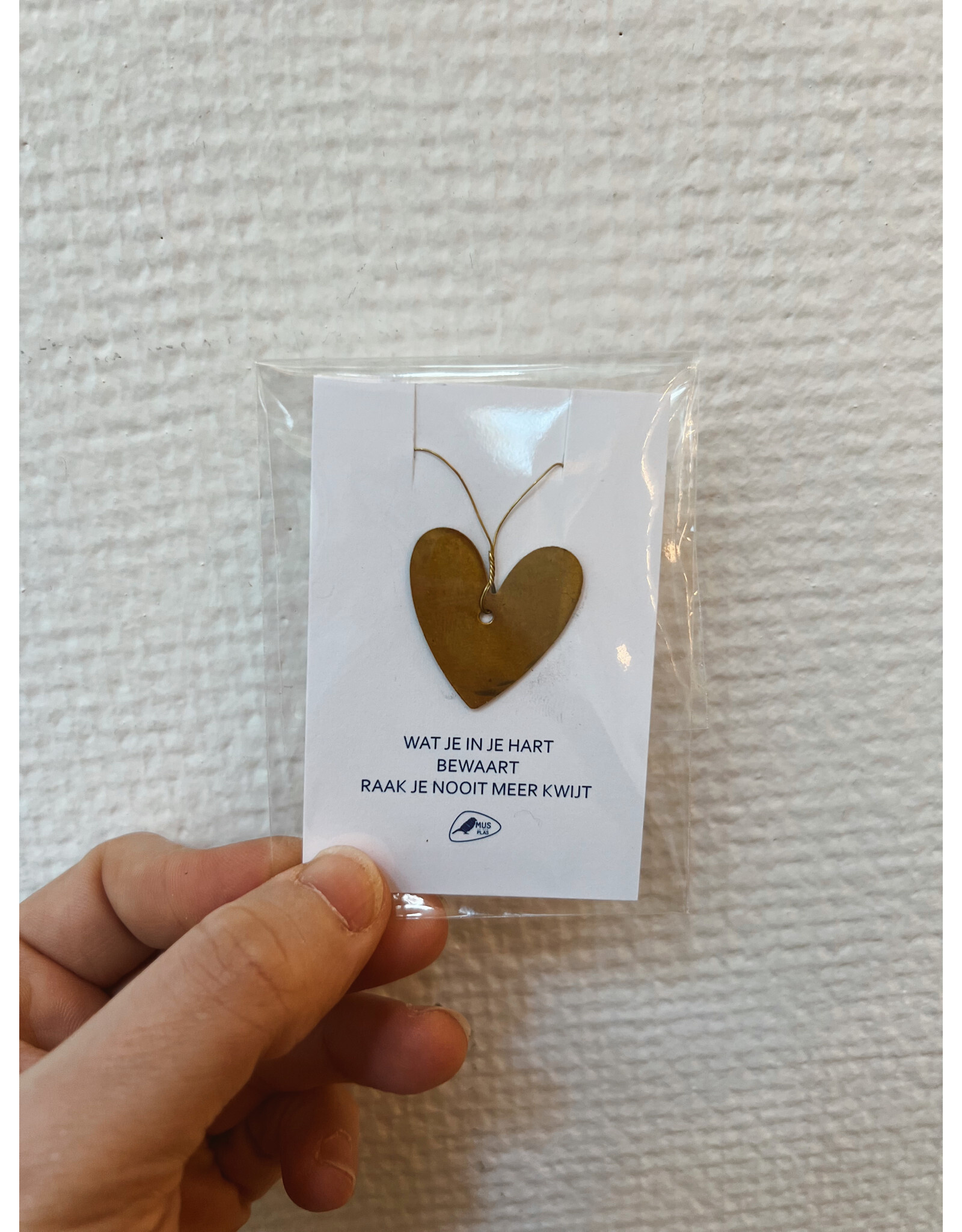 Mus in een Plas Klein gelukje - Hartje, Wat je in je hart bewaart