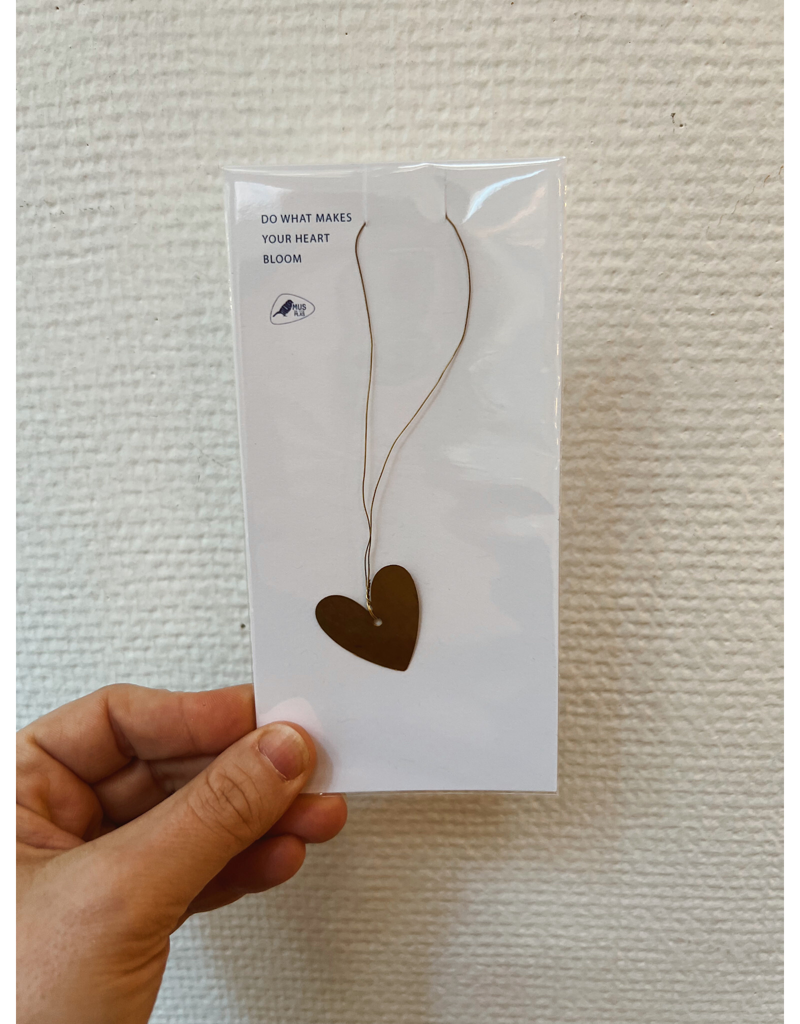 Mus in een Plas Klein gelukje - Hartje, Do what makes your heart bloom