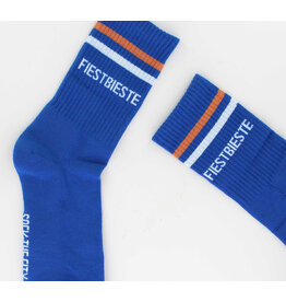 Sock The City Gentse sokken - Fiestbieste, Retro Blauw - Katoen - One size
