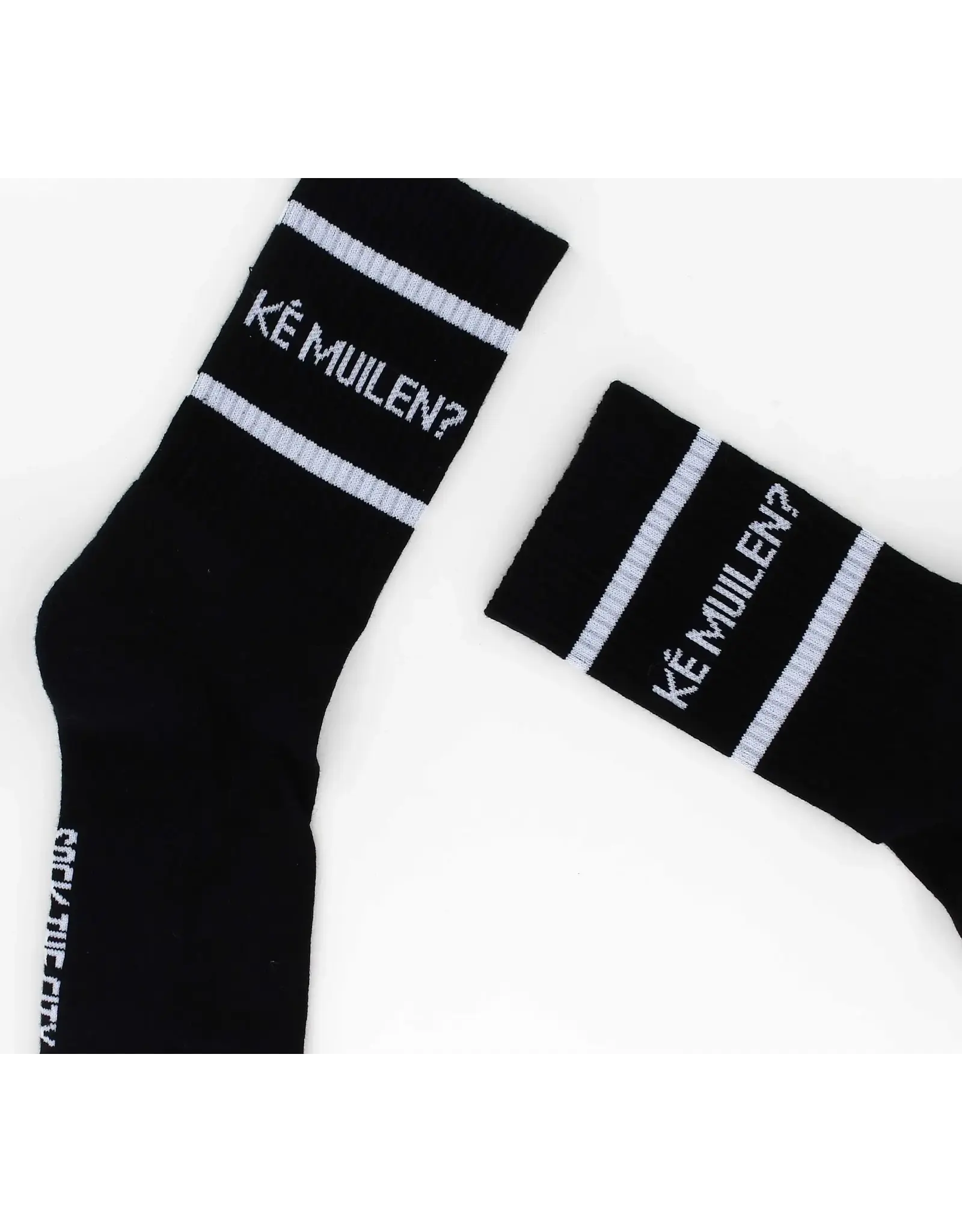 Sock The City Gentse sokken -Ké muilen?, Zwart - Katoen - One size