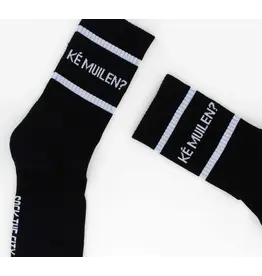 Sock The City Gentse sokken -Ké muilen?, Zwart - Katoen - One size