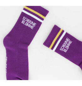 Sock The City Gentse sokken - Schuune Blomme,  Retro Paars - Katoen - One size