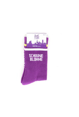 Sock The City Gentse sokken - Schuune Blomme,  Retro Paars - Katoen - One size