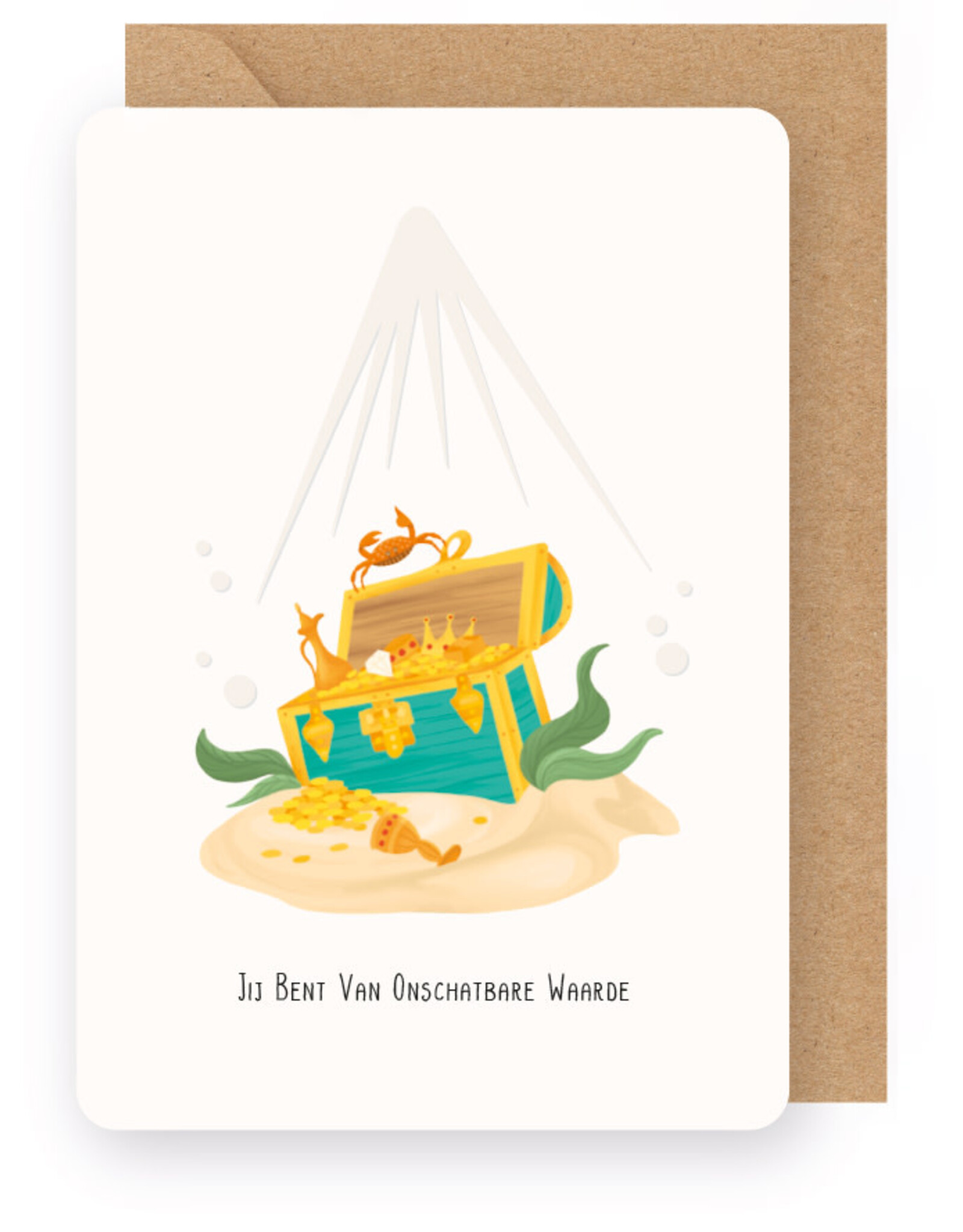 Enfant Terrible Wenskaart - Jij bent van onschatbare waarde - Dubbele kaart + Envelop