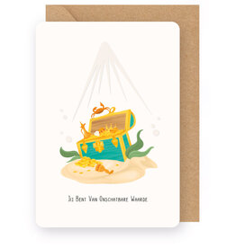 Enfant Terrible Wenskaart - Jij bent van onschatbare waarde - Dubbele kaart + Envelop