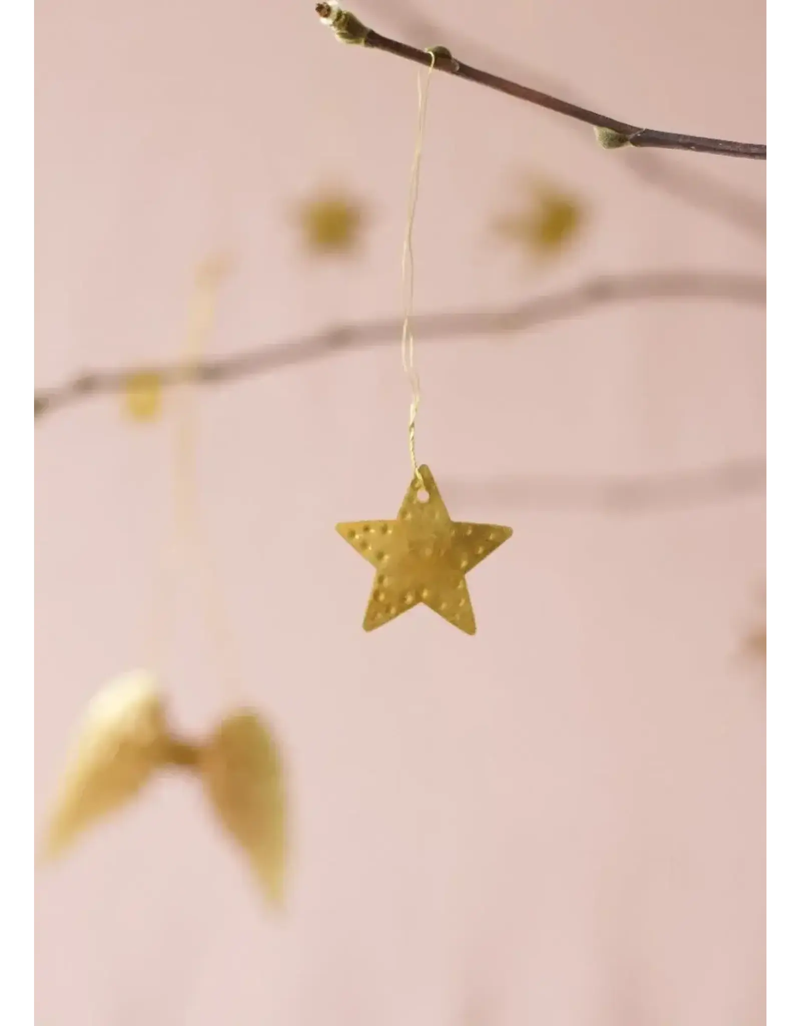 De weldaad Kersthanger, Ster - 5st - Ø2,5cm