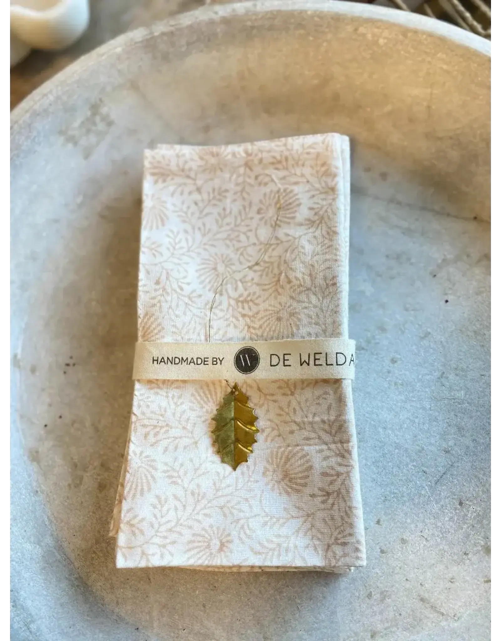 De weldaad Kersthanger, Leaf - 5st - 3x4cm